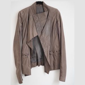 Rick Owens Lamb Leather Jacket Size 38 or XXS